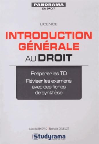 Imagen de archivo de Introduction gnrale au droit a la venta por medimops