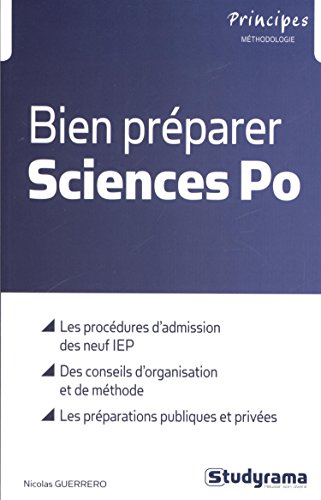 Stock image for Bien prparer sciences Po for sale by Ammareal