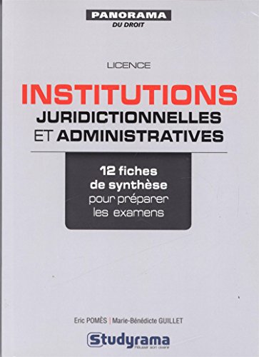 Imagen de archivo de Institutions juridictionnelles et administratives a la venta por Ammareal