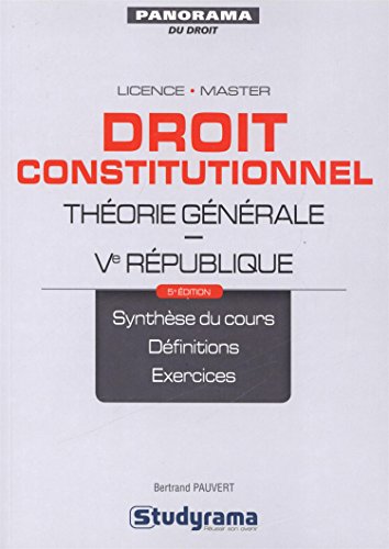 Beispielbild fr Droit constitutionnel : Thorie gnrale - Ve Rpublique zum Verkauf von medimops