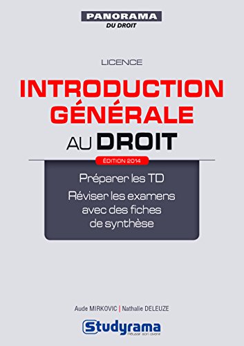 Imagen de archivo de Introduction Generale au Droit dition 2014 a la venta por Ammareal