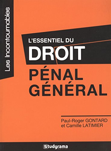 Beispielbild fr L'essentiel du droit pnal gnral zum Verkauf von Ammareal