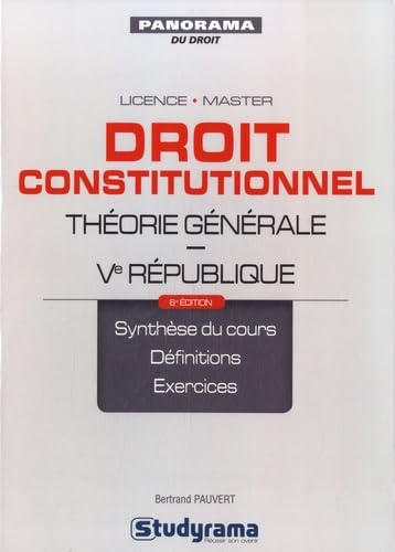 Beispielbild fr Droit constitutionnel : Thorie gnrale, Ve Rpublique zum Verkauf von medimops