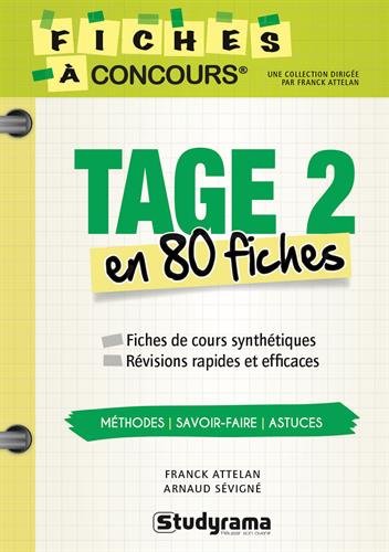 9782759030514: Concours tage 2 en 80 fiches