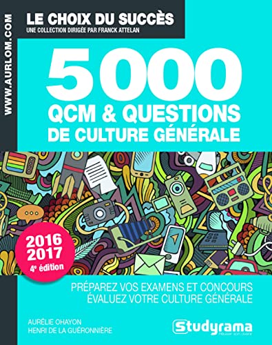 Beispielbild fr 5.000 Questions Et Qcm De Culture Gnrale : Prparez Vos Examens Et Concours, valuez Votre Culture zum Verkauf von RECYCLIVRE