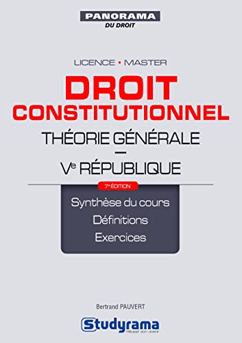Stock image for Droit constitutionnel thorie gnrale Ve Rpublique for sale by Ammareal