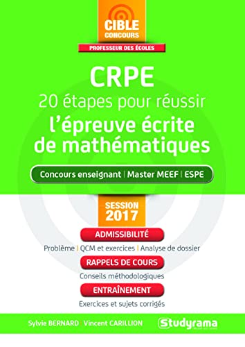 Beispielbild fr CRPE 20 tapes pour russir l'preuve crite de mathmatiques zum Verkauf von medimops