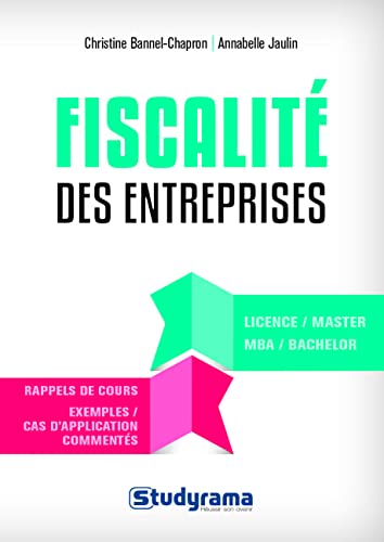 9782759035090: Fiscalit des entreprises: Licence / master / MBA / bachelor