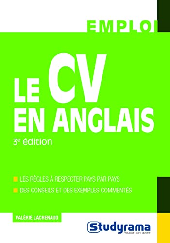 Beispielbild fr Le Cv En Anglais zum Verkauf von RECYCLIVRE