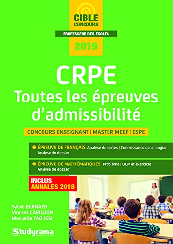 Stock image for Crpe toutes les preuves d'admissibilit 2019 for sale by Ammareal