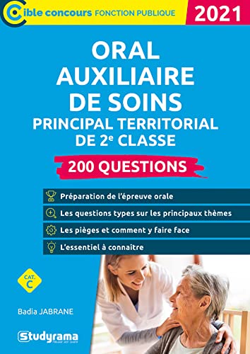 Beispielbild fr Oral auxiliaire de soins Principal territorial de 2e classe - 200 questions: 2021 zum Verkauf von medimops