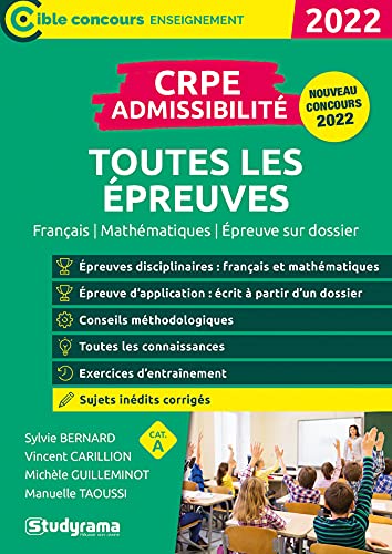 Stock image for CRPE admissibilit - Toutes les preuves 2022: Franais, mathmatiques, preuve sur dossier for sale by Ammareal