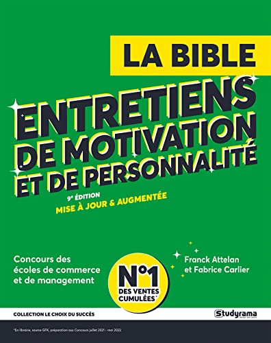 Beispielbild fr La bible Entretiens de motivation et de personnalit 2023: Ecoles de management et de commerce zum Verkauf von Gallix