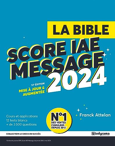 Beispielbild fr La Bible du Score IAE Message 2024: 13e dtion zum Verkauf von medimops