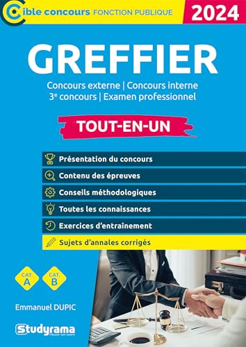 Beispielbild fr Greffier: Concours externe   Concours interne   3e concours   Examen professionnel [Broch] Dupic, Emmanuel zum Verkauf von BIBLIO-NET