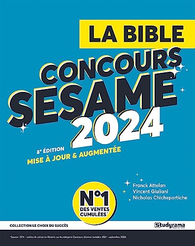 Beispielbild fr La bible du concours SESAME: 2024 zum Verkauf von Buchpark