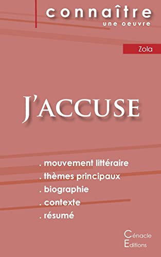 Stock image for Fiche de lecture J'accuse de Zola (Analyse littraire de rfrence et rsum complet) for sale by Blackwell's