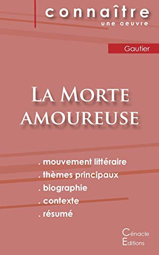 Imagen de archivo de Fiche de lecture La Morte amoureuse de Th ophile Gautier (Analyse litt raire de r f rence et r sum complet) a la venta por WorldofBooks