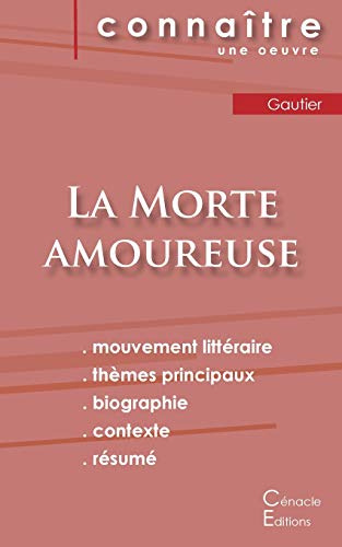 9782759302741: Fiche de lecture La Morte amoureuse de Thophile Gautier (Analyse littraire de rfrence et rsum complet)
