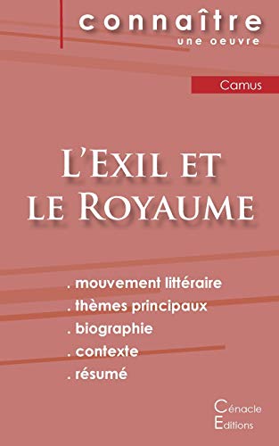 Imagen de archivo de Fiche de lecture L'Exil et le Royaume (Analyse littraire de rfrence et rsum complet) (French Edition) a la venta por GF Books, Inc.