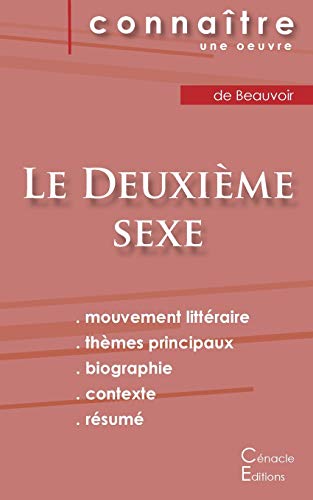 Beispielbild fr Fiche de lecture Le Deuxime sexe (tome 1) de Simone de Beauvoir (Analyse littraire de rfrence et rsum complet) (French Edition) zum Verkauf von Book Deals