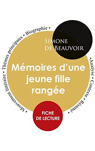 9782759311705: Fiche de lecture Mmoires d'une jeune fille range (tude intgrale): Analyse littraire