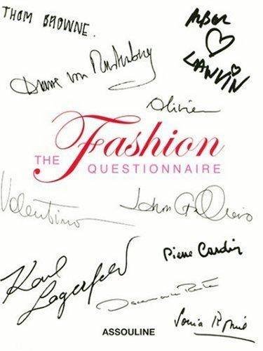 Imagen de archivo de The Fashion Questionnaire a la venta por Eve's Book Garden