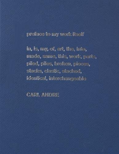 9782759603336: Carl Andre: Sculpture as Place, 1958-2010