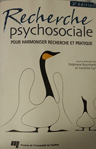 Stock image for Recherche psychosociale for sale by Better World Books