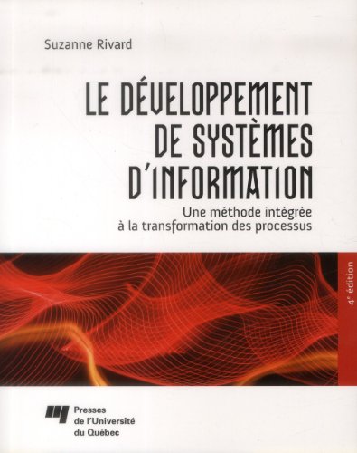 Beispielbild fr DEVELOPPEMENT DE SYSTEMES D'INFORMATION zum Verkauf von GF Books, Inc.