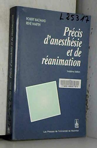 Beispielbild fr PRECIS D'ANESTHESIE ET DE REANIMATION zum Verkauf von Ammareal