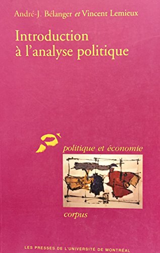 Beispielbild fr Introduction a Lanalyse Politique zum Verkauf von Books From California