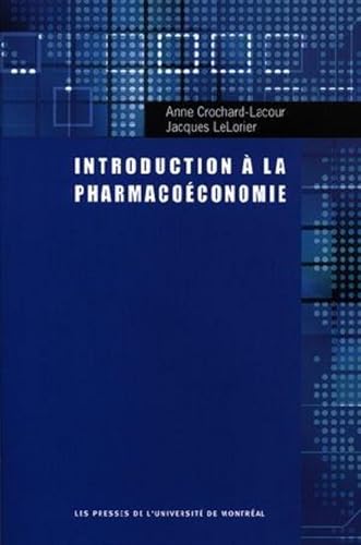 Beispielbild fr Introduction  la pharmacoconomie zum Verkauf von Gallix