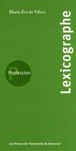 Stock image for PROFESSION LEXICOGRAPHE for sale by Librairie La Canopee. Inc.