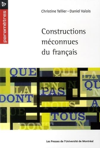 9782760620063: Constructions mconnues du franais: 0000