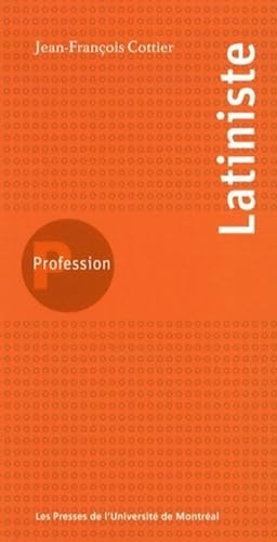 Stock image for PROFESSION LATINISTE for sale by Librairie La Canopee. Inc.