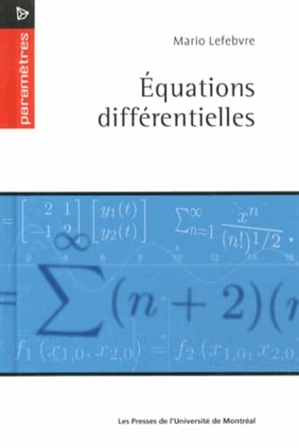 Stock image for Equations diff rentielles for sale by Le Monde de Kamlia