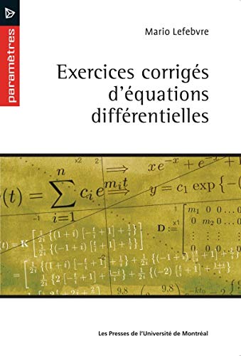 Stock image for EXERCICES CORRIGS D'QUATIONS DIFFRENTIELLES for sale by Librairie La Canopee. Inc.