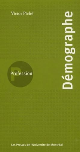 Stock image for PROFESSION DMOGRAPHE for sale by Librairie La Canopee. Inc.