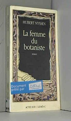 Stock image for La femme du botaniste for sale by medimops