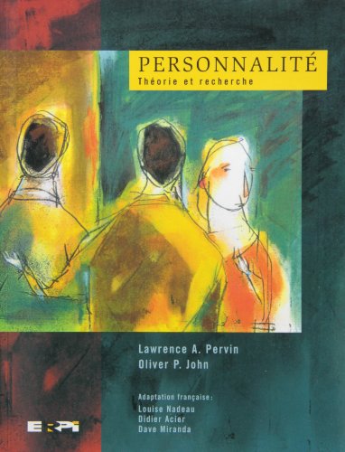 Beispielbild fr Personnalit theo.& recherche (pervin) zum Verkauf von Better World Books