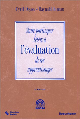 Stock image for Faire Participer L'lve  L'valuation de Ses Apprentissages for sale by Better World Books