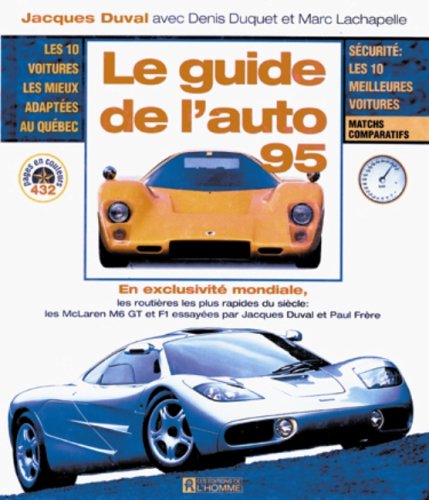 Beispielbild fr Le guide de l'auto 95 zum Verkauf von Librairie Le Nord