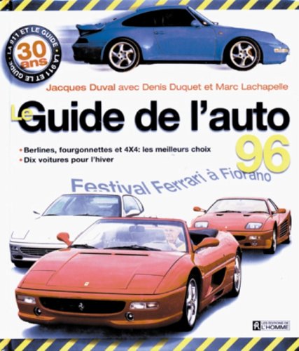 Beispielbild fr Le guide de l'auto 96 zum Verkauf von Librairie Le Nord