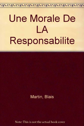 Stock image for Morale de la Responsabilit for sale by Better World Books