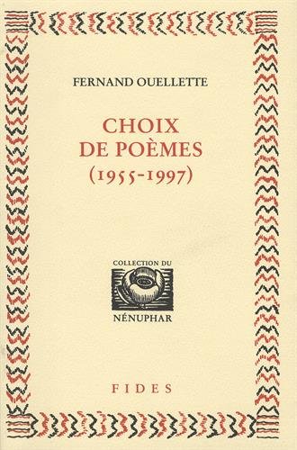 Beispielbild fr CHOIX DE POMES 1955-1997 zum Verkauf von Librairie La Canopee. Inc.