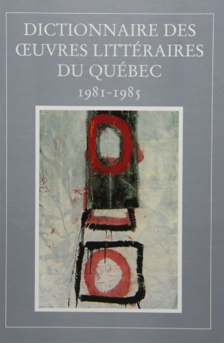 9782762124248: Dictionnaire des oeuvres litteraires du quebec tome 1