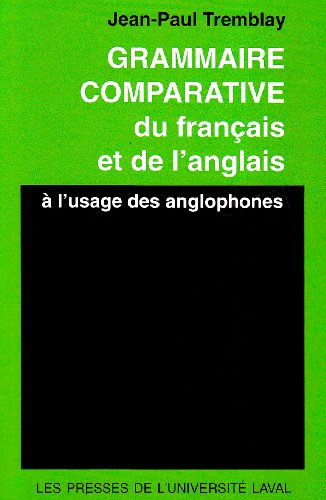 Imagen de archivo de Grammaire comparative du français et de l'anglais a la venta por HPB-Ruby