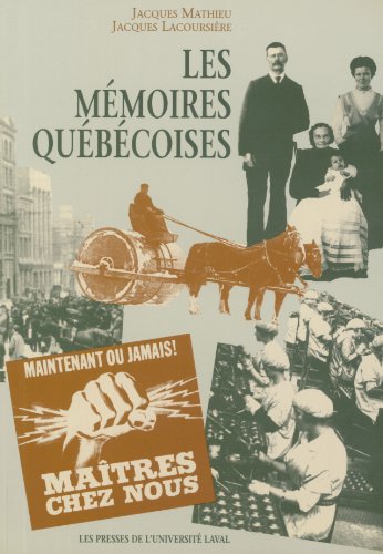 Beispielbild fr Les Memoires Quebecoises zum Verkauf von Willis Monie-Books, ABAA