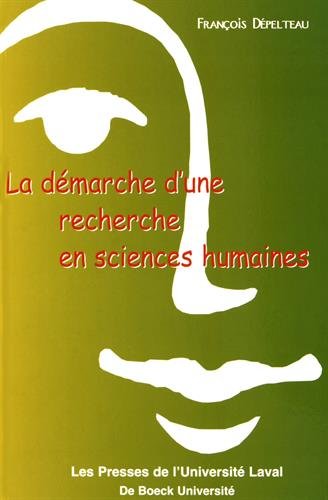 Beispielbild fr La dmarche d'une recherche en sciences humaines. : De la question de dpart  la communication des rsultats zum Verkauf von medimops